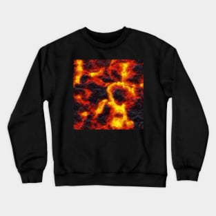 Vulcanic, Magma Pattern Crewneck Sweatshirt